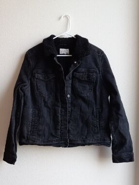 Universal Thread Black Sherpa-Lined Jacket